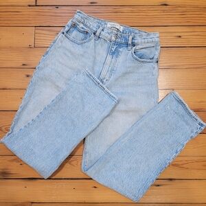 Abercrombie & Fitch curve love the 90s straight ultra high rise 28 6 R